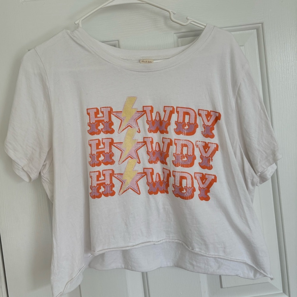Altard state howdy cropped tee